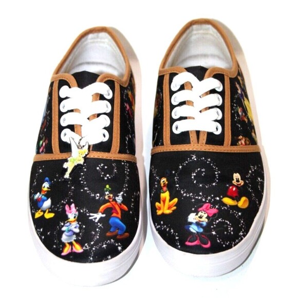 Disney Magic Women Canvas Shoes Sneakers Bradford Exchange Character Art Size 7 - Picture 2 of 16